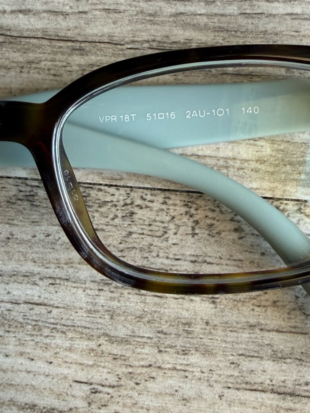 Prada VPR 18T 2AU-1O1 Tortoise Brown Eyeglasses Frames 51-16 140 Italy Designer - Picture 4 of 14
